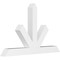 Ekena Millwork Saratoga Architectural Grade PVC Gable Bracket, 48"W x 30"H x 4"D x 4"F, 15/12 Pitch GBP048X30X0404SAR00 - alternate 1